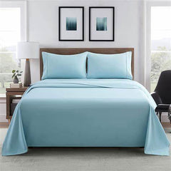 Plain solid duvet cover set