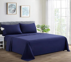 Plain solid duvet cover set