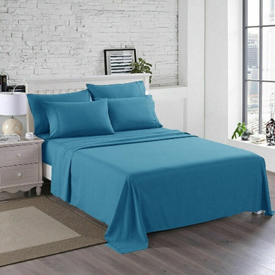 Plain solid duvet cover set